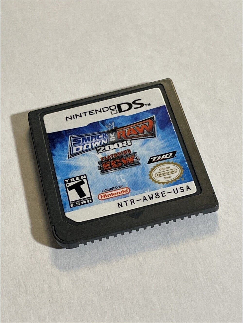 WWE SmackDown vs. Raw 2008 Featuring ECW Nintendo DS 2008 Cart only Tested